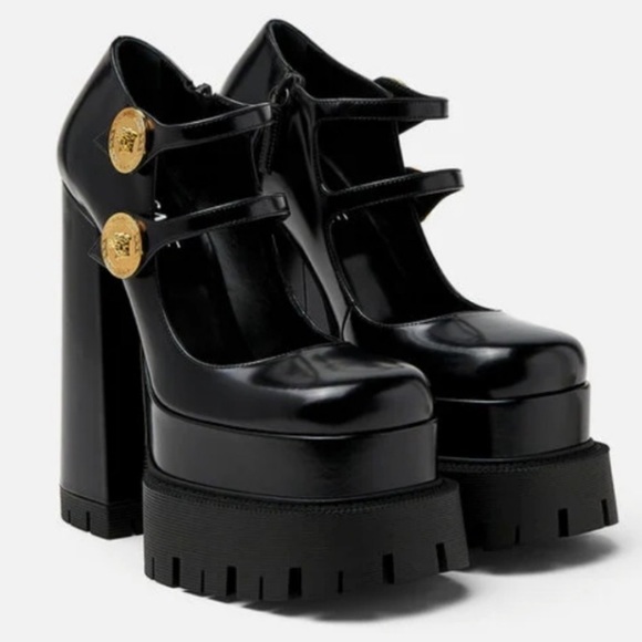 VERSACE Medusa Aevitas Platform Mary Janes Pump - Picture 12 of 15